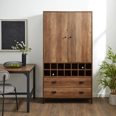 Dunelm Fulton Double Larder Unit, Pine Pine