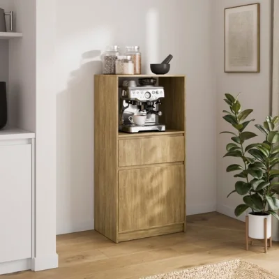 Dunelm Chalbury Small Kitchen Cabinet, Oak Effect