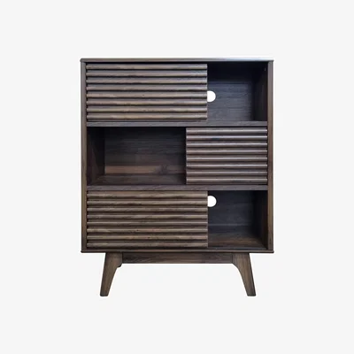 Dunelm Copen Tall Boy New Walnut