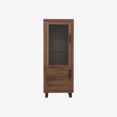 Furniture Village Bodahl - Terra Small Left Hand Facing Display Cabinet - Old Bassano