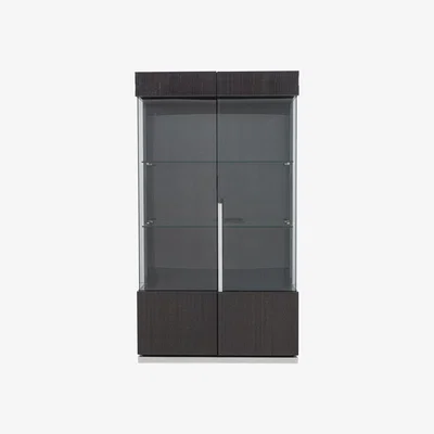 Furniture Village ALF - St Moritz 2 Door Curio Cabinet - Grey