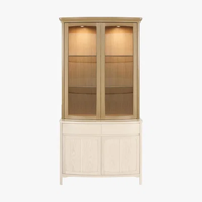 Furniture Village Nathan - Shades 2 Door Glass Display Top Unit