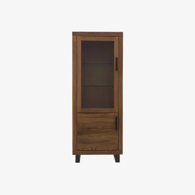 Furniture Village Bodahl - Terra Small Left Hand Facing Display Cabinet - Desert