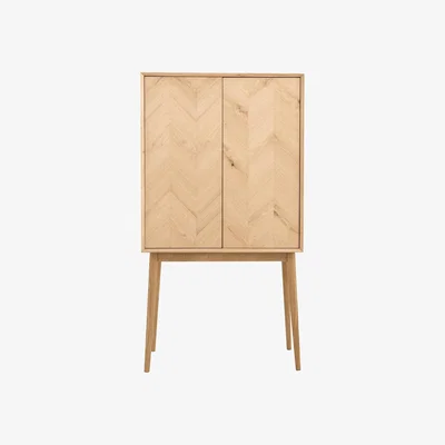 Furniture Village Walker 2 Door Cocktail Cabinet - Brown