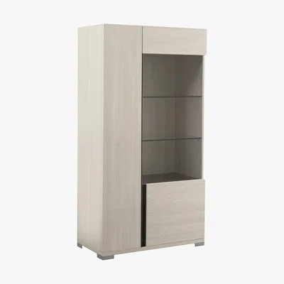 Furniture Village ALF - Andorra 2 Door Curio Cabinet - Beige