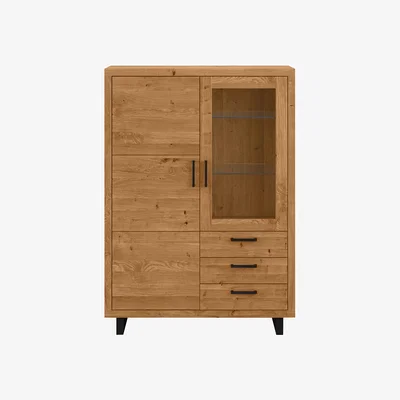 Furniture Village Bodahl - Terra Large Display Cabinet - Oiled