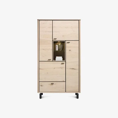 Furniture Village Habufa - Montreal Tall Highboard - Natural