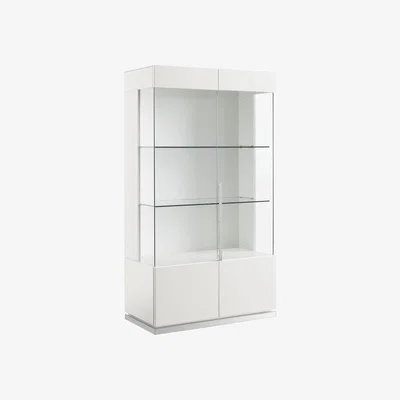 Furniture Village ALF - Fascino 2 Door Curio Cabinet - White