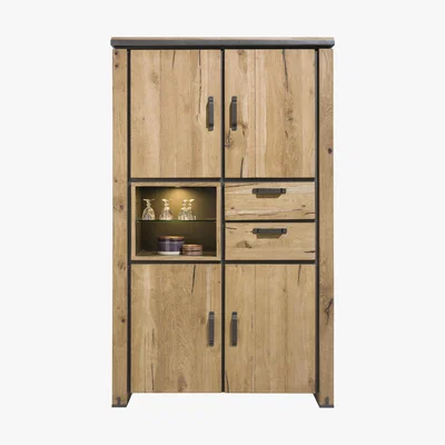 Furniture Village Baltimore Display Cabinet - Brown - By Furniture Village