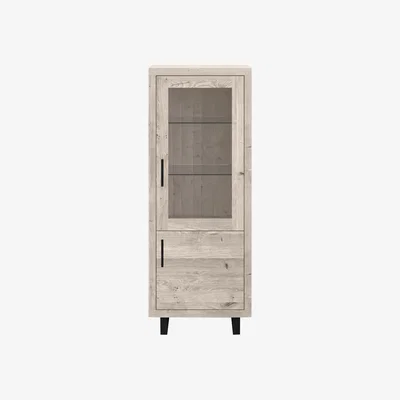 Furniture Village Bodahl - Terra Small Display Cabinet - White Wash
