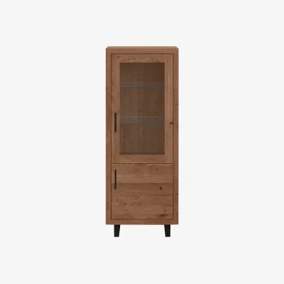 Furniture Village Bodahl - Terra Small Right Hand Facing Display Cabinet - Old Bassano