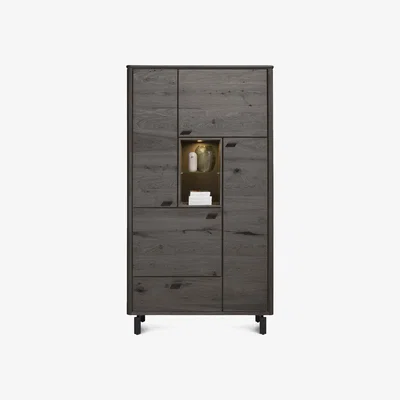 Furniture Village Habufa - Montreal Tall Highboard - Onyx
