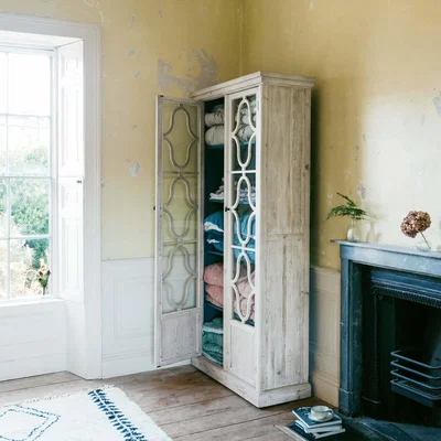 Graham & Green Tall Two Door Glazed Cabinet