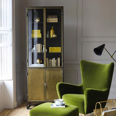 Graham & Green Dexter Double Glass Cabinet