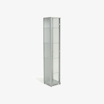Habitat Habitat 1 Door Glass Display Cabinet - Silver