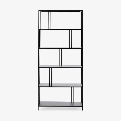 John Lewis west elm Profile Wide Bookcase, Antique Brass
