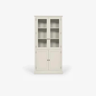 John Lewis John Lewis Foxmoor Display Cabinet, FSC-Certified, Oak & Cream