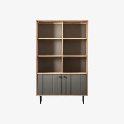 Knees Fuji Oak Display Unit - Grey