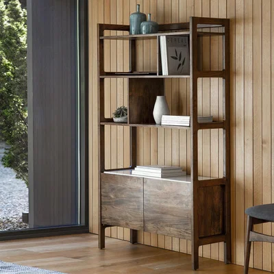 Knees Badalonia Dark Acacia Wood Display Unit