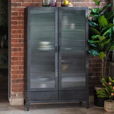 Knees Harem Wide Metal Display Unit - Grey