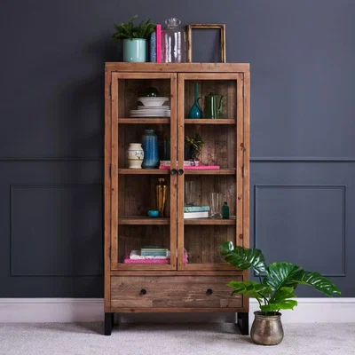 Knees Wyatt Reclaimed Wood Display Cabinet