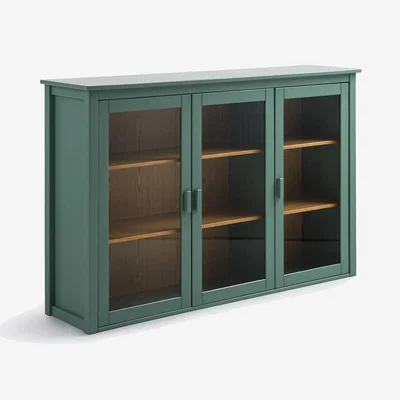 La Redoute Alvina 3-Door Extension Display Cabinet in Solid Pine