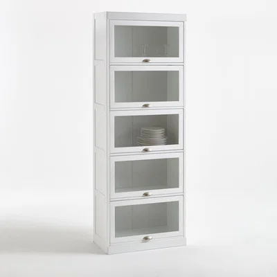 La Redoute INQALUIT Pine & Glass Display Cabinet