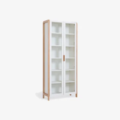 La Redoute Lumeko 2-Door Bookcase/Display Cabinet, H200cm