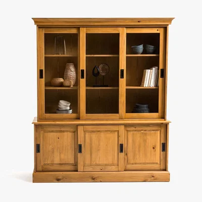 La Redoute Authentic Style Solid Pine 6-Door Sideboard Dresser