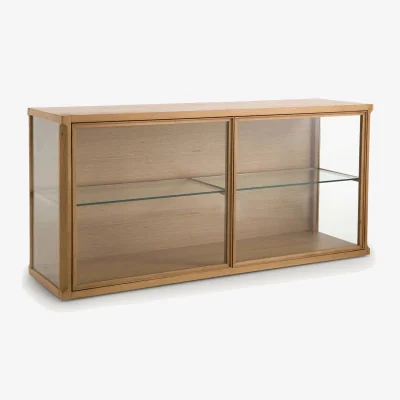 La Redoute Iéna Oak and Veneer Display Cabinet, Designed By Emmanuel Gallina