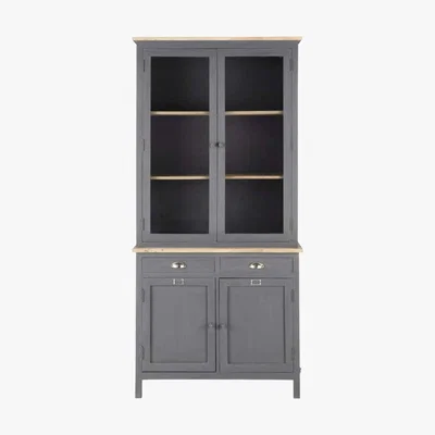 Maisons du Monde Grey China Cabinet Chablis