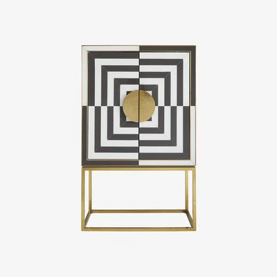 Made in Design Op Art Bar - / Bar - Limited edition by Jonathan Adler Black/Gold