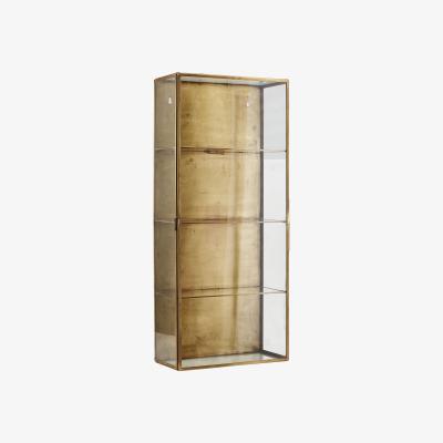 Made in Design Cabinet Large Wall storage - / Showcase - L 35 x H 80 cm by House Doctor Transparent/Copper