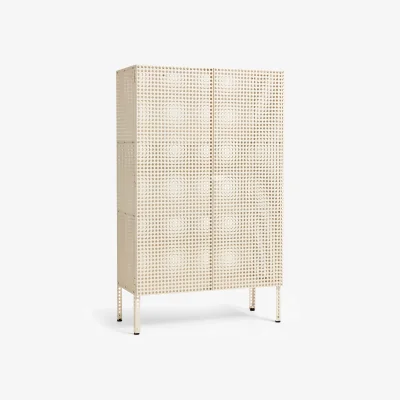Nordic Nest HAY Perforated Cabinet cabinet large Eggshell