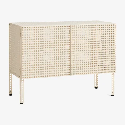 Nordic Nest HAY Perforated Cabinet skåp small Eggshell