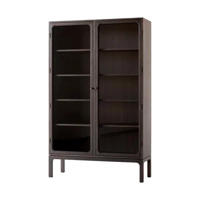 Nordic Nest &Tradition Trace SC88 display cabinet 120x192x40 cm Dark stained oak