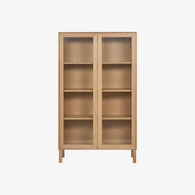 Nordic Nest 1898 Lid display cabinet White pigmented oak