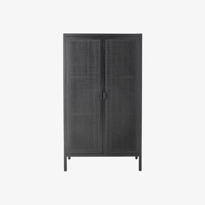 Nordic Nest Bloomingville Marikka cabinet 85x40x150 cm Black