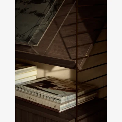 Nordic Nest String String display cabinet Dark oak 78x30 cm