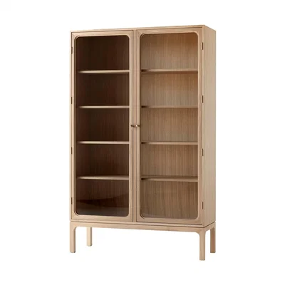 Nordic Nest &Tradition Trace SC88 display cabinet 120x192x40 cm Natural oak