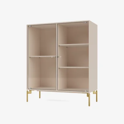 Nordic Nest Montana Ripple II display cabinet 69.6x82.2x30 cm Clay-legs brass