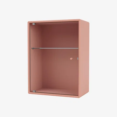Nordic Nest Montana Ripple bathroom cabinet 35.4x46.8x20 cm Rhubarb