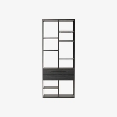 Olivia's Liang & Eimil Mervyn Black Ash Satin Bronze Shelving