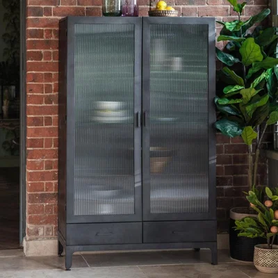 Olivia's Gallery Direct DRye 2 Door 2 Drawer Display Unit