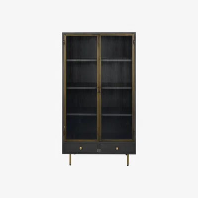 Olivia's Libra Hartley Tall Cabinet Black
