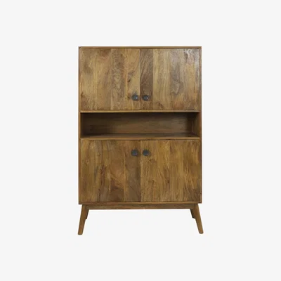 Olivia's Light & Living Espita Tall Cabinet Brown