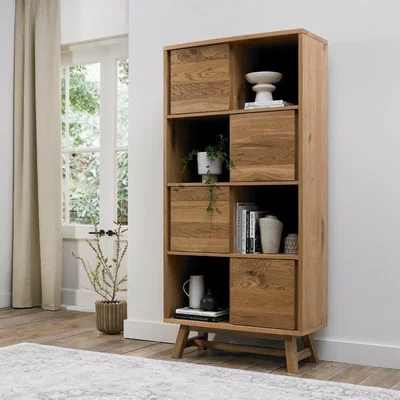 Downtown Brandon Rustic Oak Display Cabinet