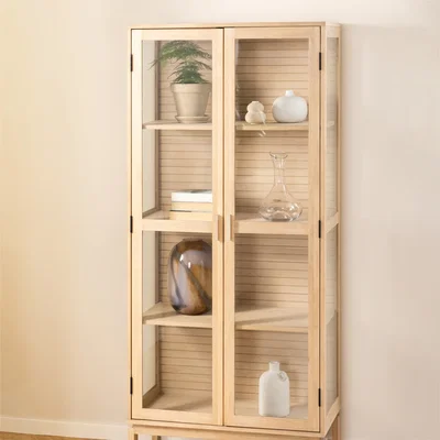 The Range Linley Display Cabinet in White - White