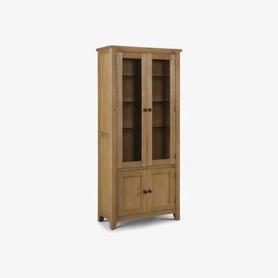The Range Astoria Glazed Display Cabinet - Oak