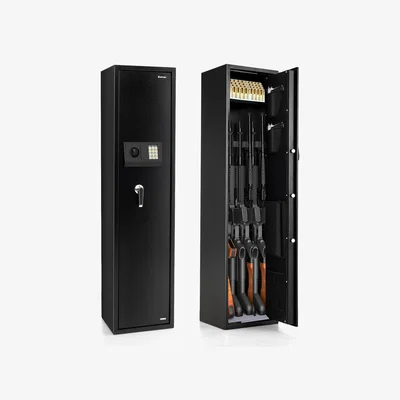 The Range Rifle Gun Safe Long Gun Safe Box for Rifle and Shotgun - Black